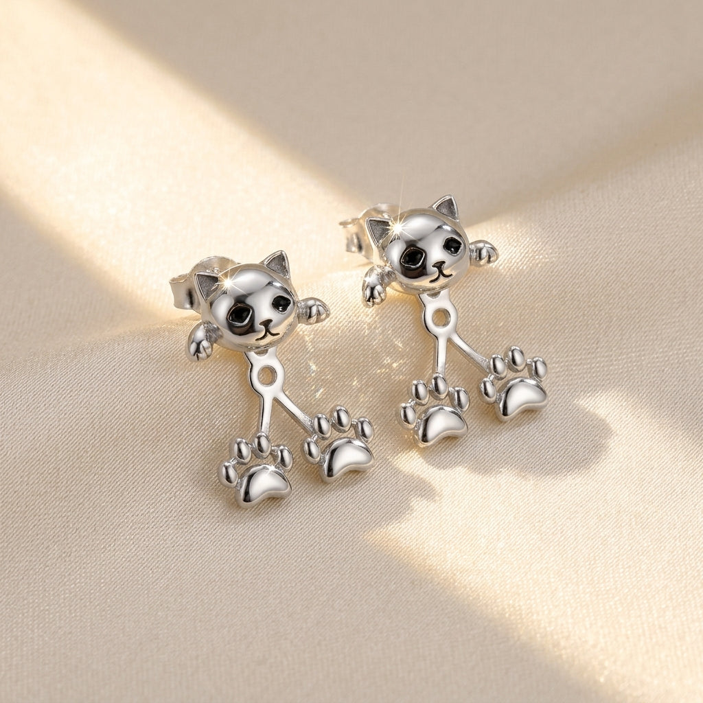 Cute Cat Paw Earrings
