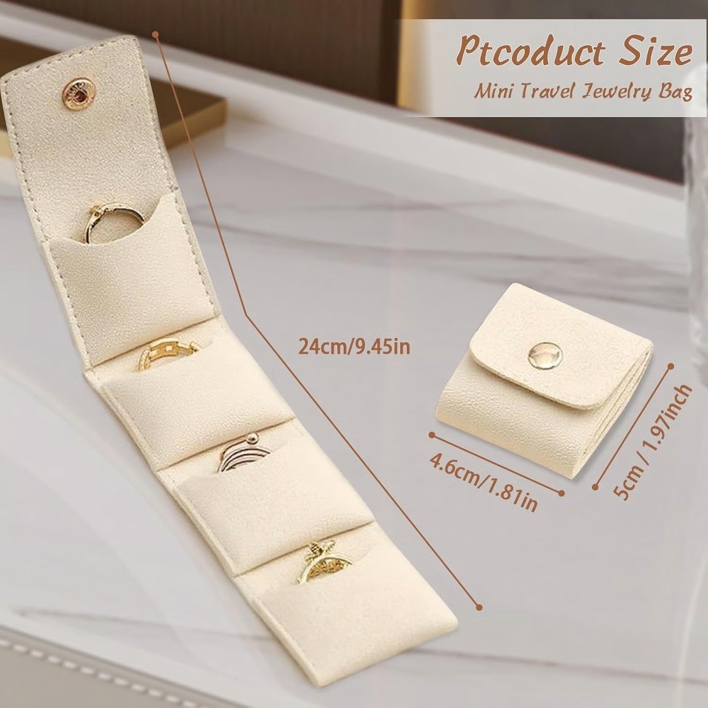 Foldable Portable Travel Jewelry Organizer