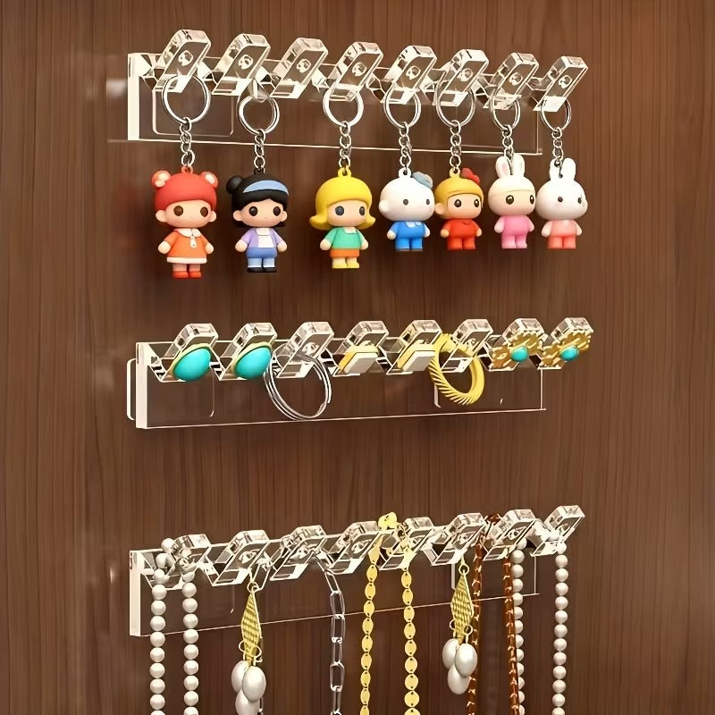 Wall Mount Acrylic Jewellery Organizer Hook