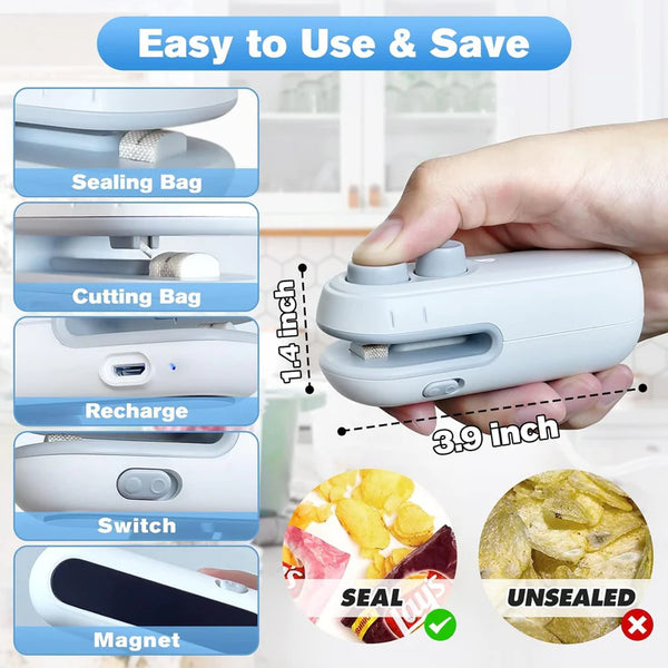 2 in 1 Portable Sealing machine