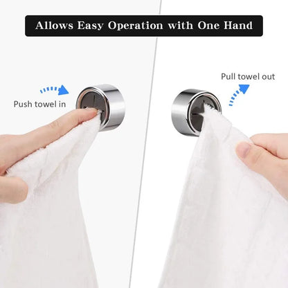 Round Adhesive Push Towel Hooks