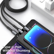 3 in 1 Fast Charging Transparent 100W Cable