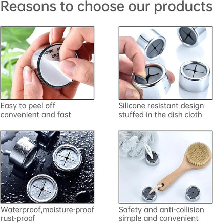 Round Adhesive Push Towel Hooks