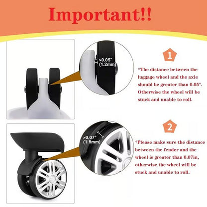 Suitcase Wheels Protection Covers (8 PCS 🔥)