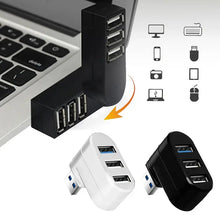 Multifunctional Rotatable 3-port USB