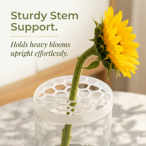 🌸🔥Reusable Silicone Flower Arranging Grid, Stretches Over The Rim of Vase