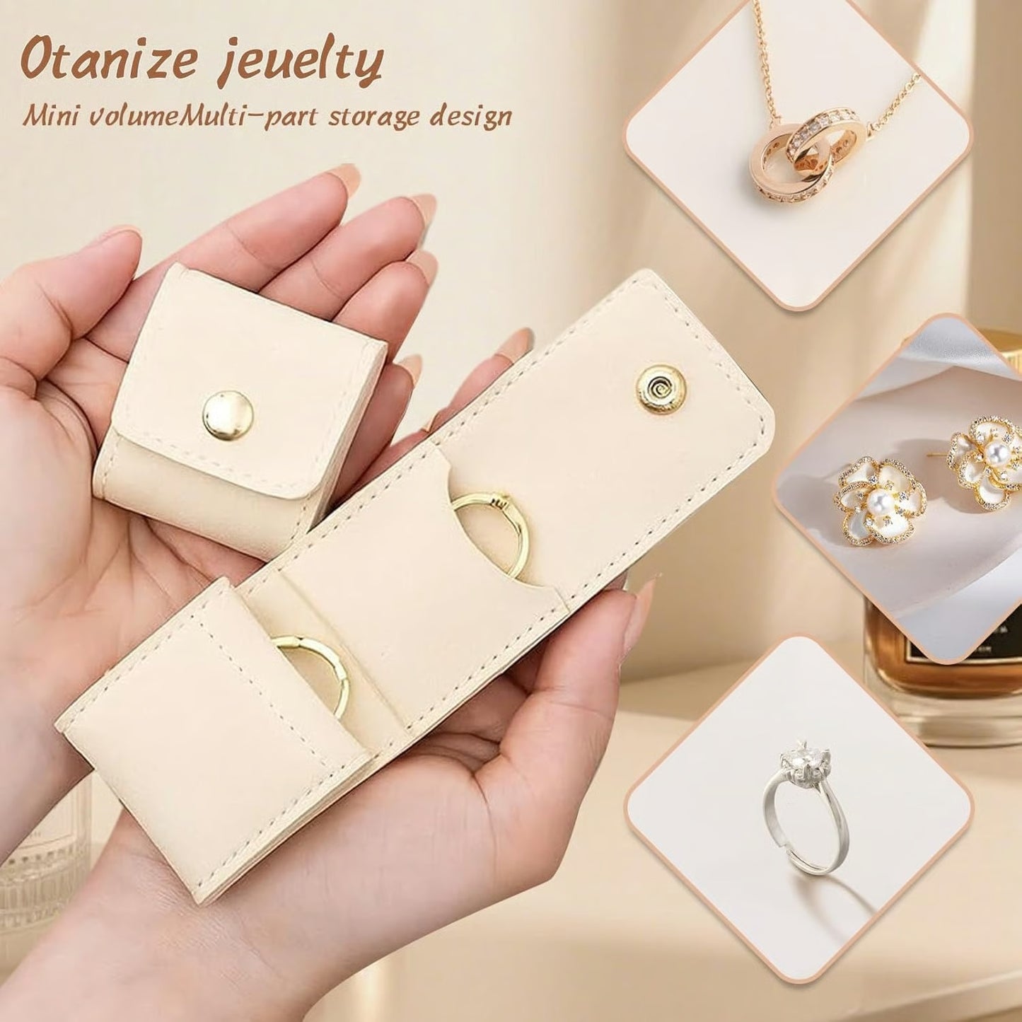 Foldable Portable Travel Jewelry Organizer
