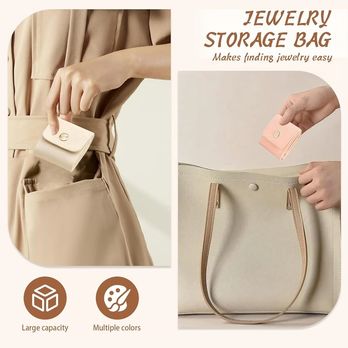 Foldable Portable Travel Jewelry Organizer