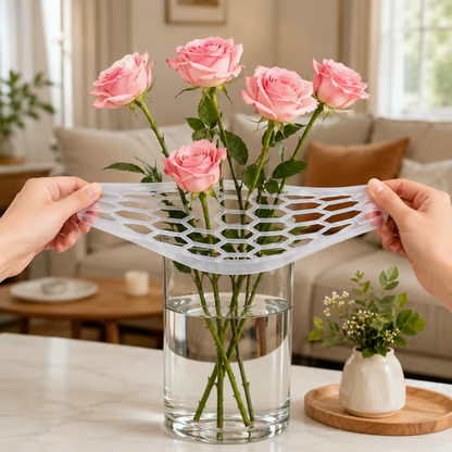 🌸🔥Reusable Silicone Flower Arranging Grid, Stretches Over The Rim of Vase