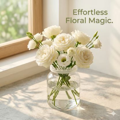 🌸🔥Reusable Silicone Flower Arranging Grid, Stretches Over The Rim of Vase