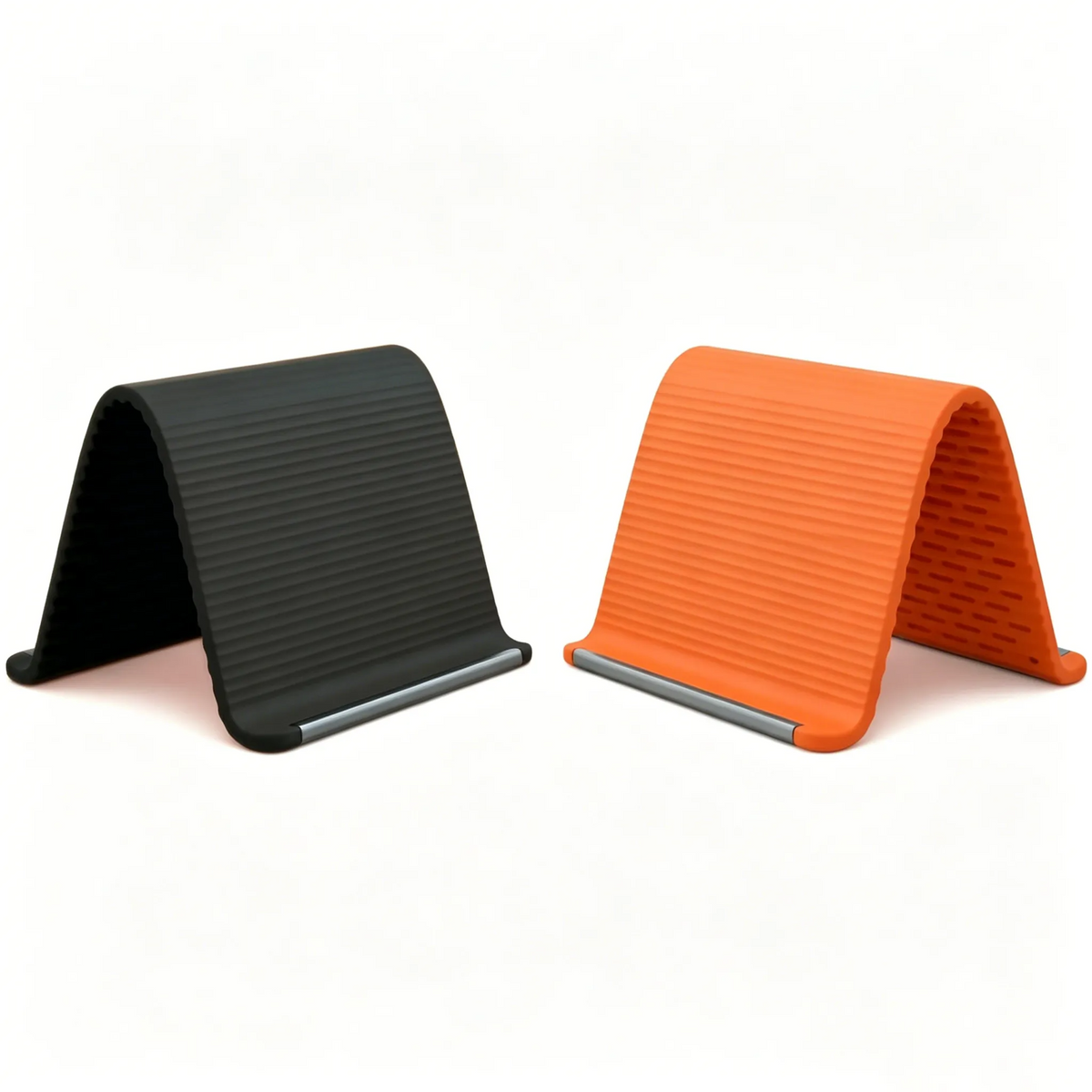Flexible Silicone Aluminum Phone Holder Stand - Bendable Rollable Foldable Design