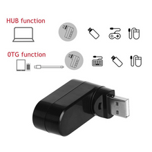 Multifunctional Rotatable 3-port USB