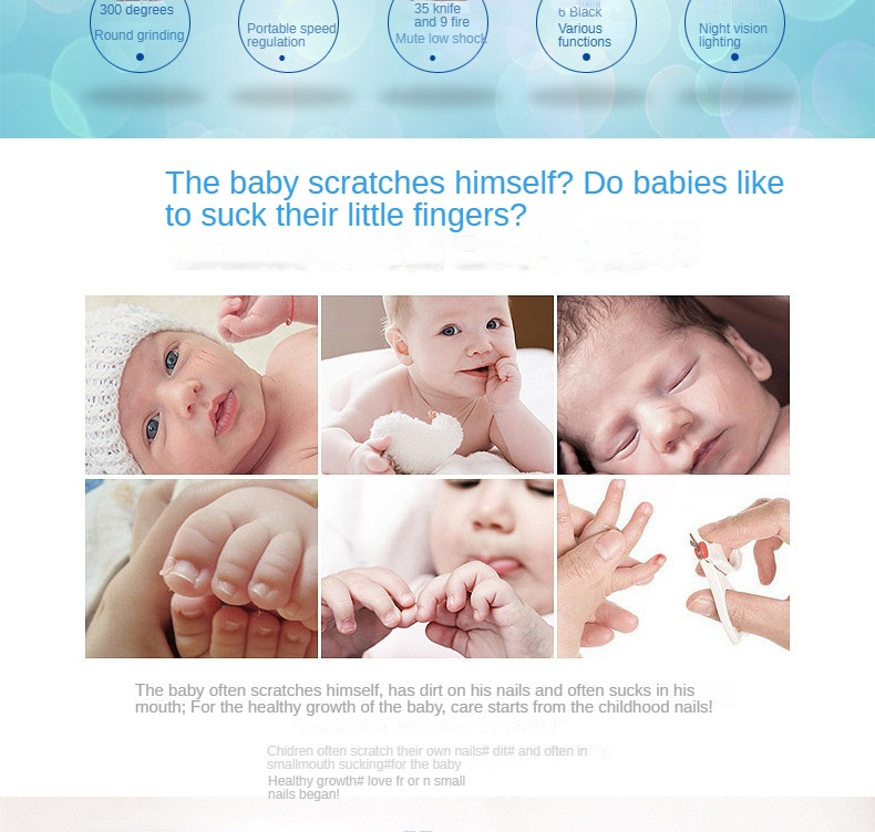 Baby Electric Nail Grinder